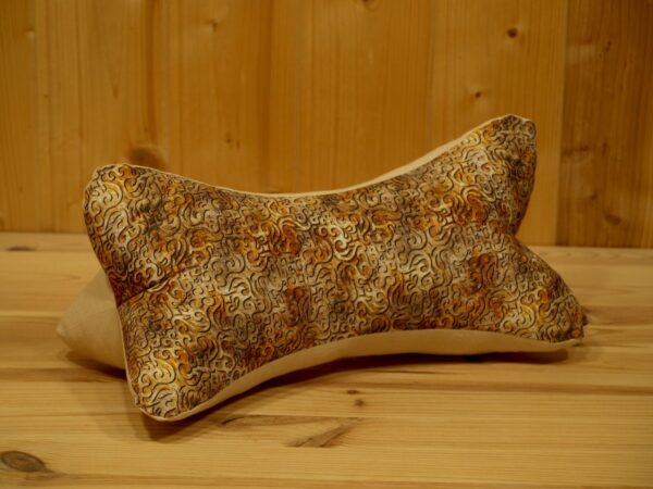 Leseknochen, Nackenkissen, beige gemustert