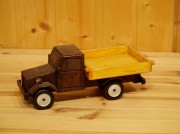 Deko-Lastwagen, Holz, dunkelbraun/eiche