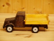 Deko-Lastwagen, Holz, dunkelbraun/eiche