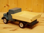 Deko-Lastwagen, Holz, taubenblau/natur