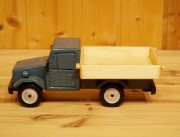 Deko-Lastwagen, Holz, taubenblau/natur